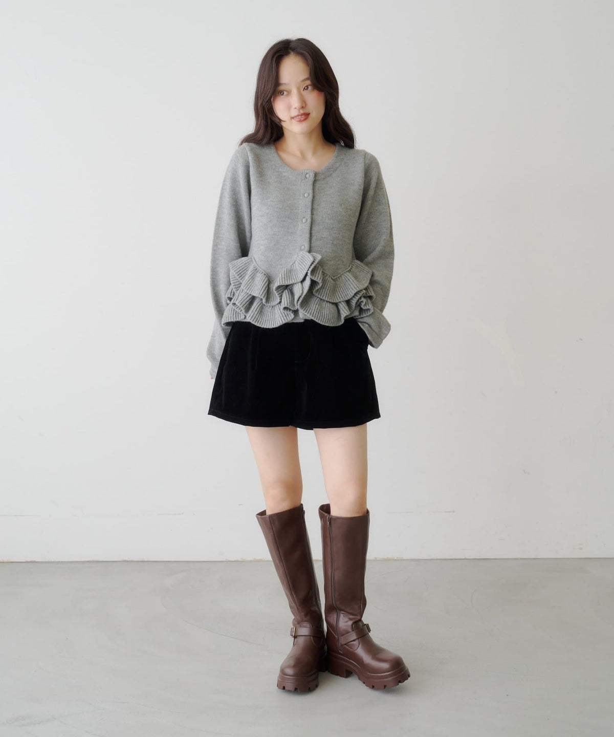 Kastane Peplum Knit Cardigan - Image 27
