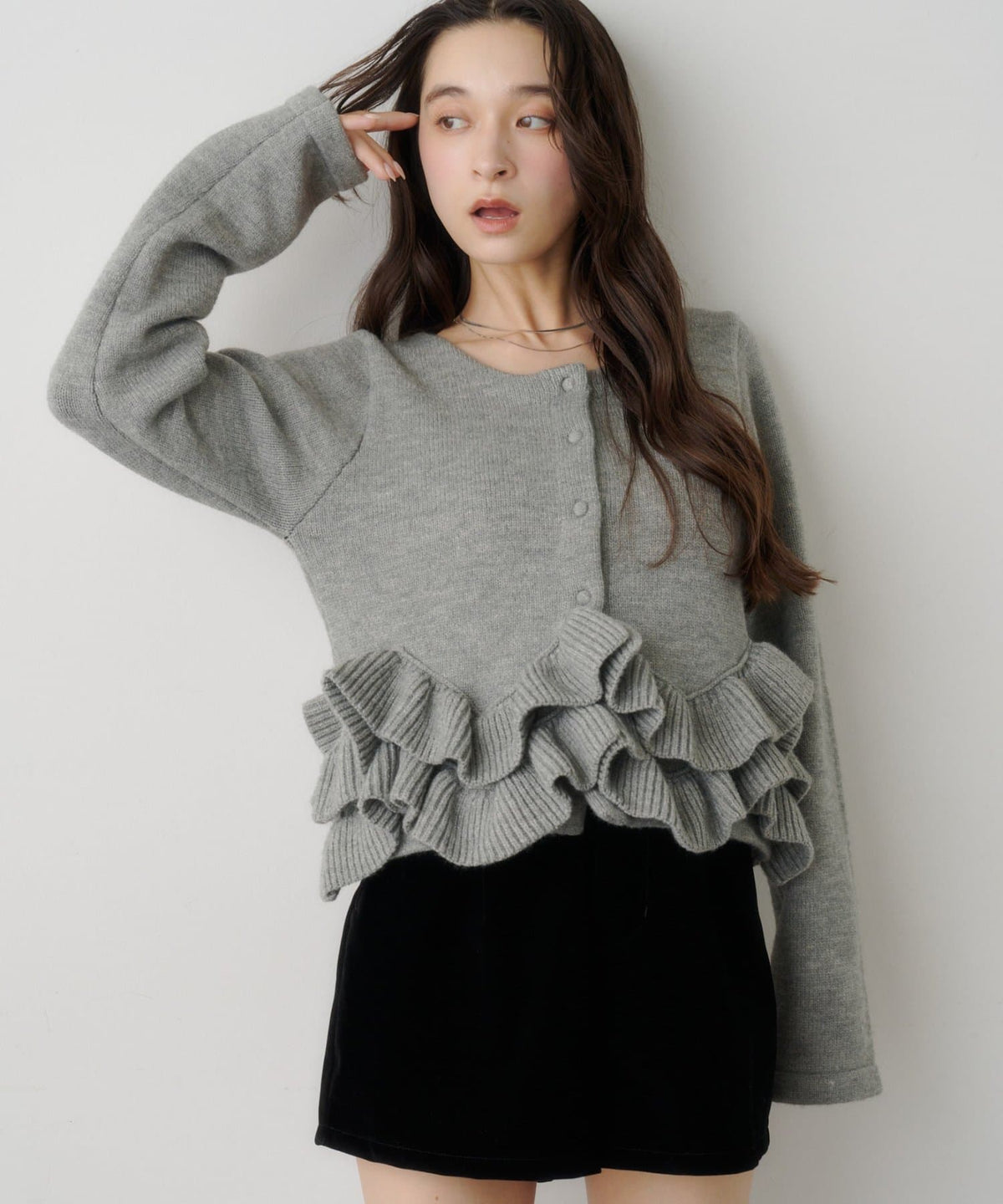 Kastane Peplum Knit Cardigan - Image 20