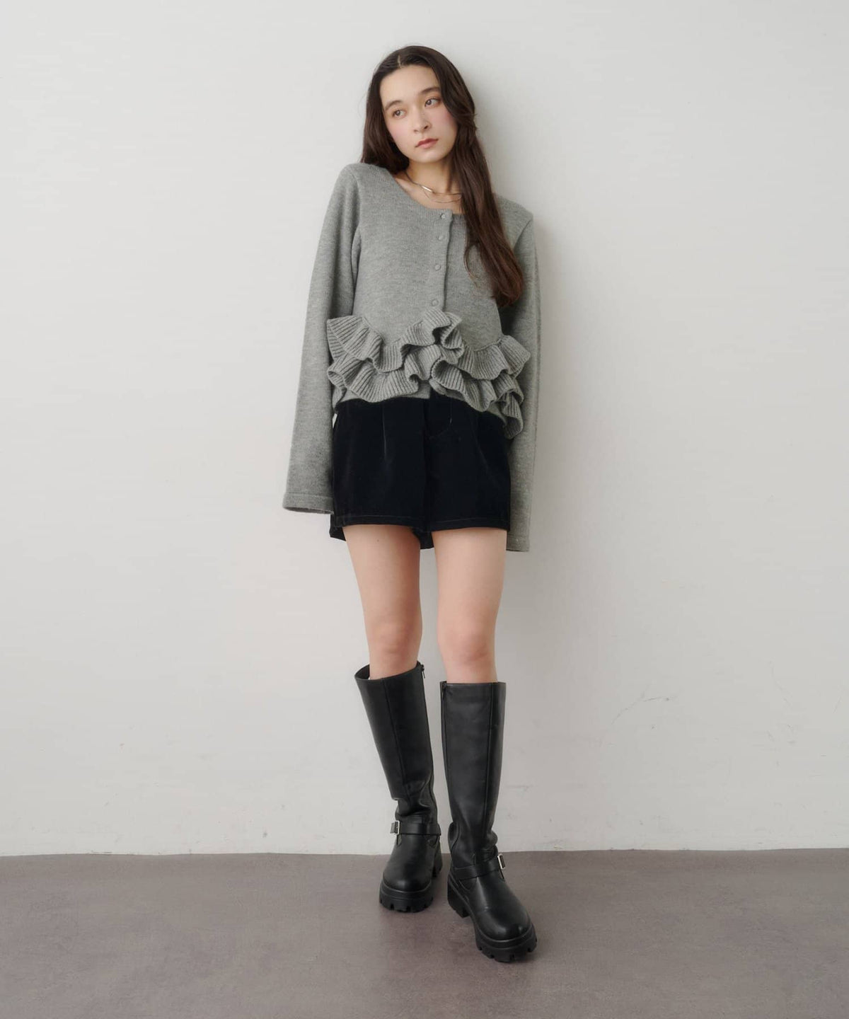 Kastane Peplum Knit Cardigan - Image 22