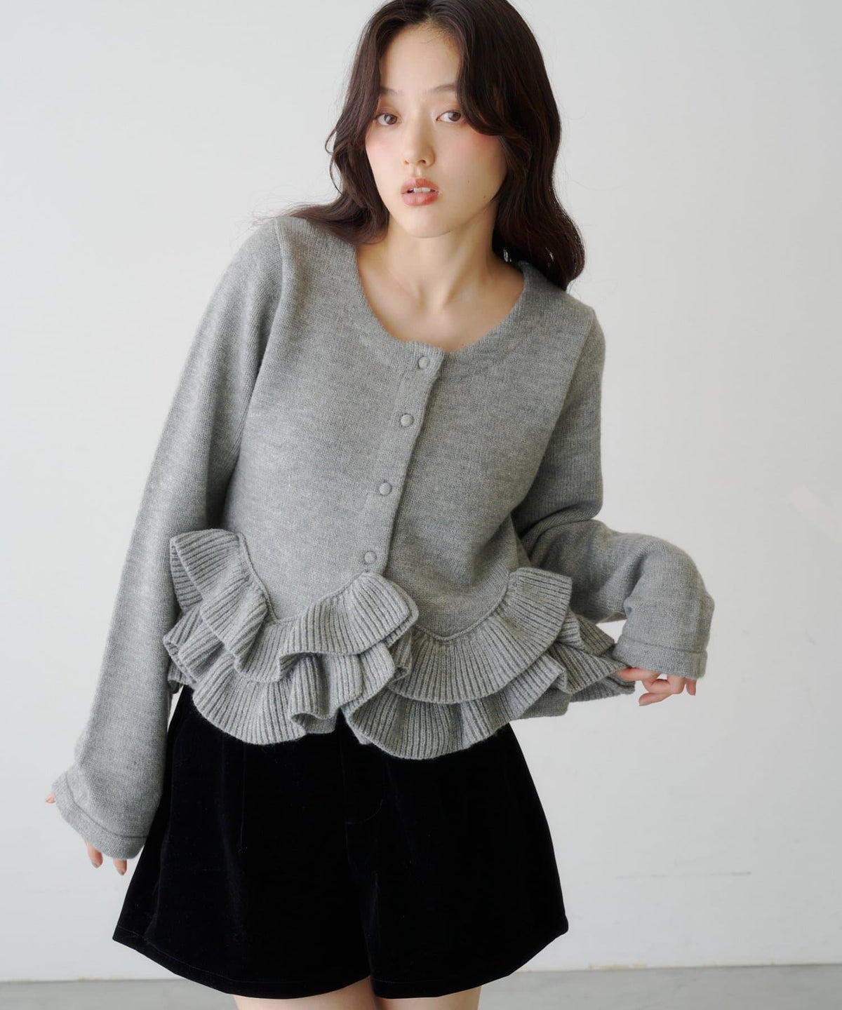 Kastane Peplum Knit Cardigan - Image 24