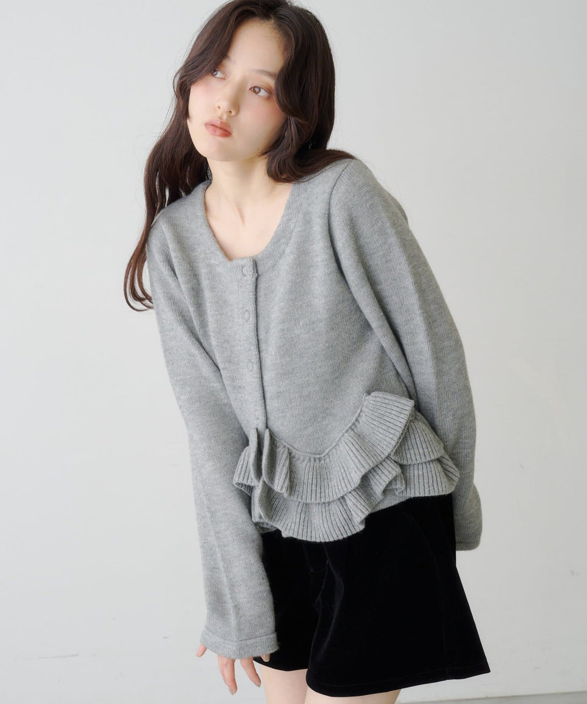 Kastane Peplum Knit Cardigan - Image 25