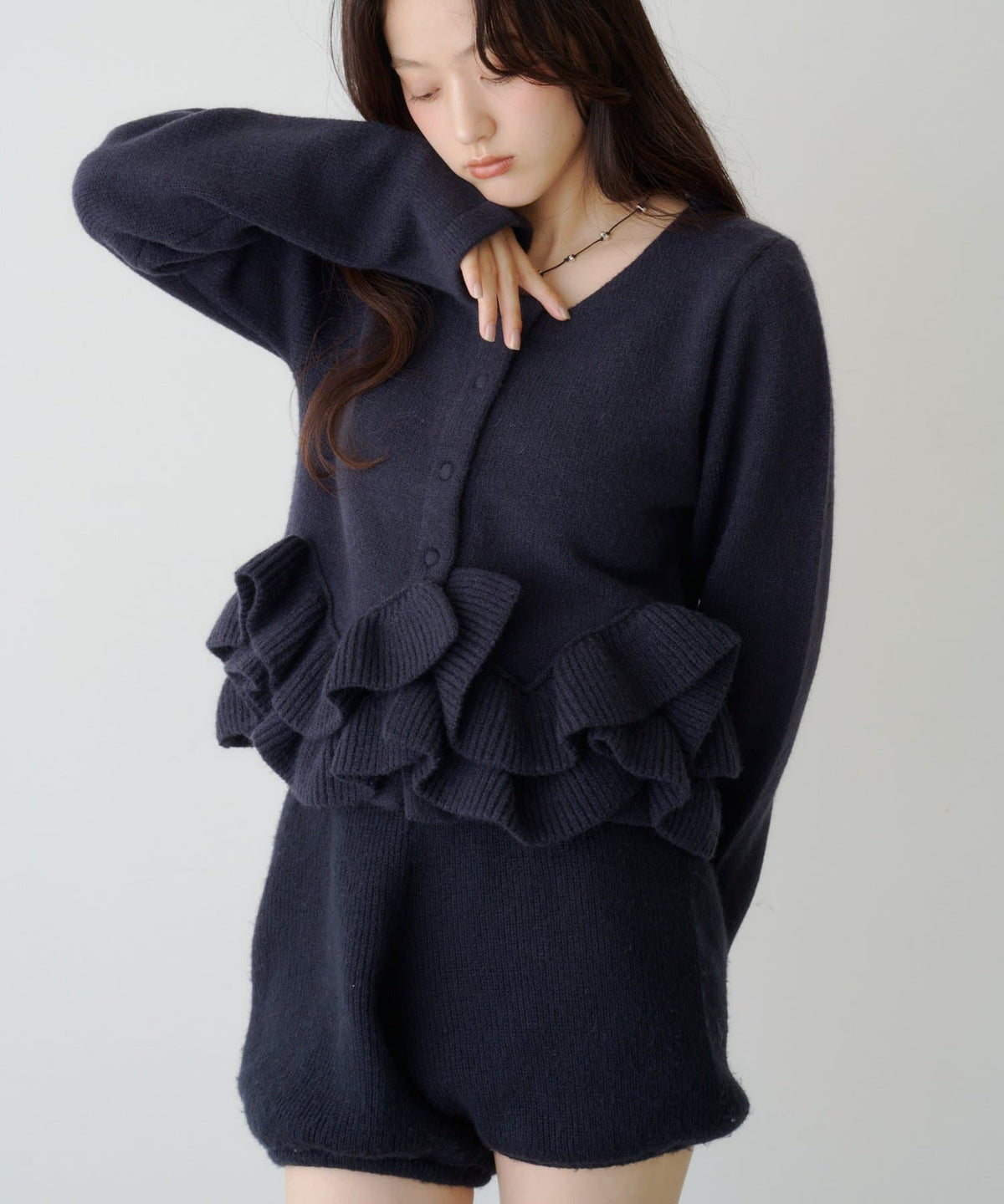Kastane Peplum Knit Cardigan - Image 31