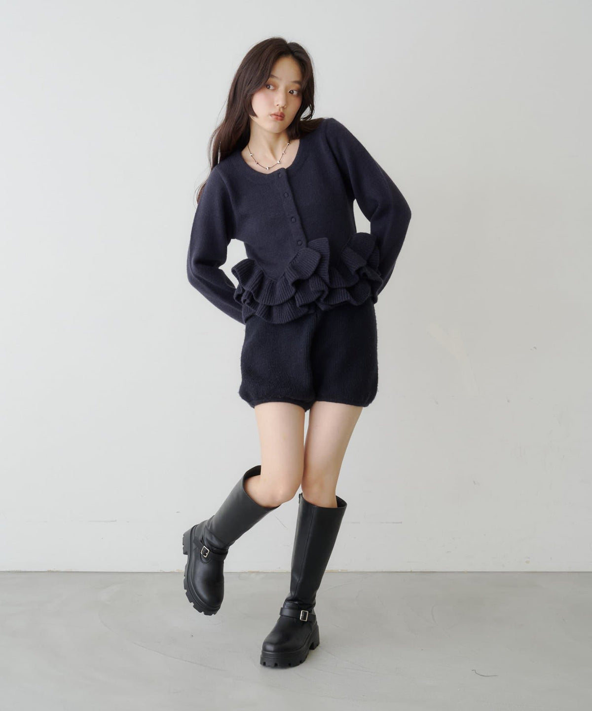 Kastane Peplum Knit Cardigan - Image 33