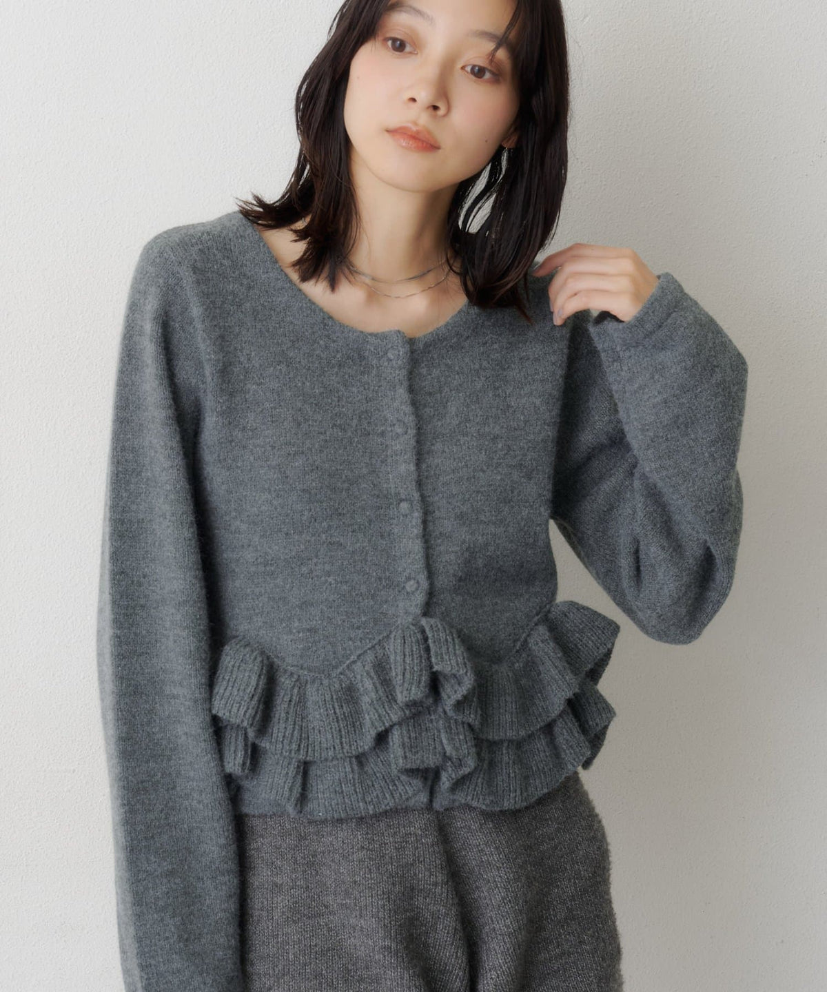 Kastane Peplum Knit Cardigan - Image 37