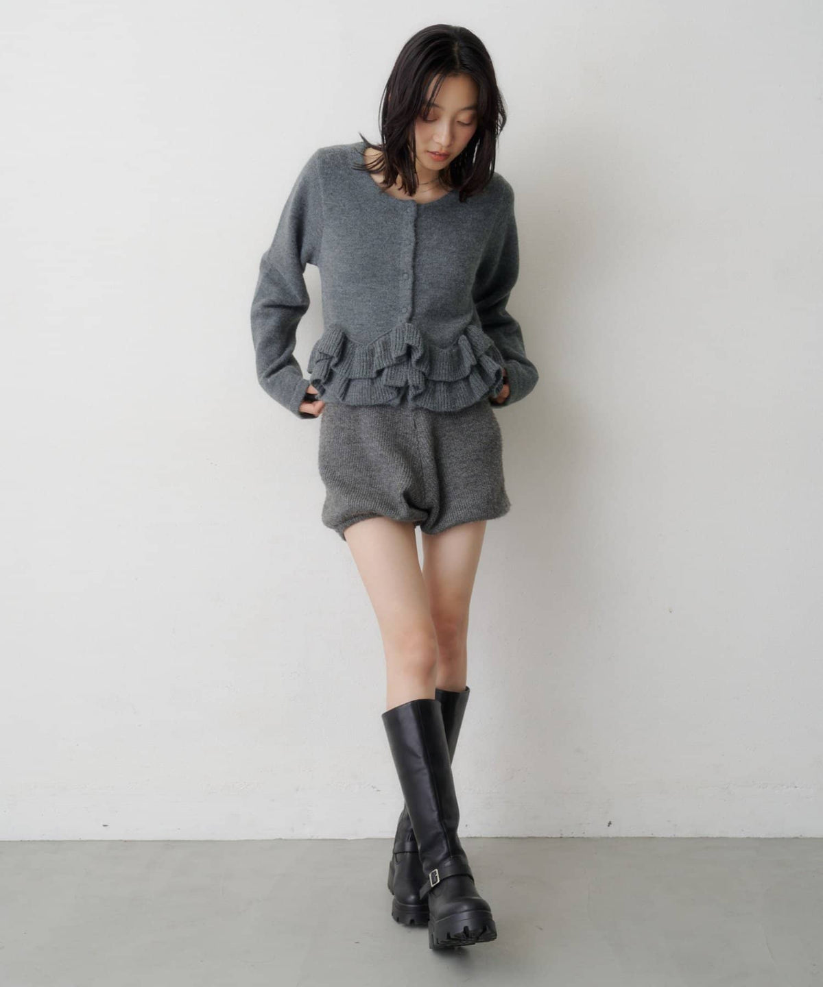 Kastane Peplum Knit Cardigan - Image 39