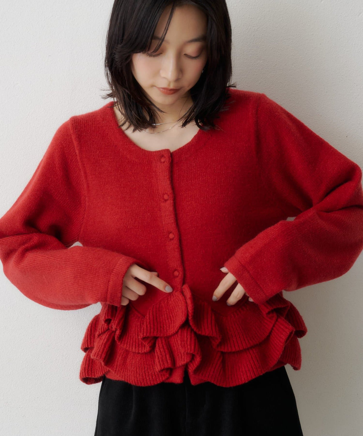 Kastane Peplum Knit Cardigan - Image 5