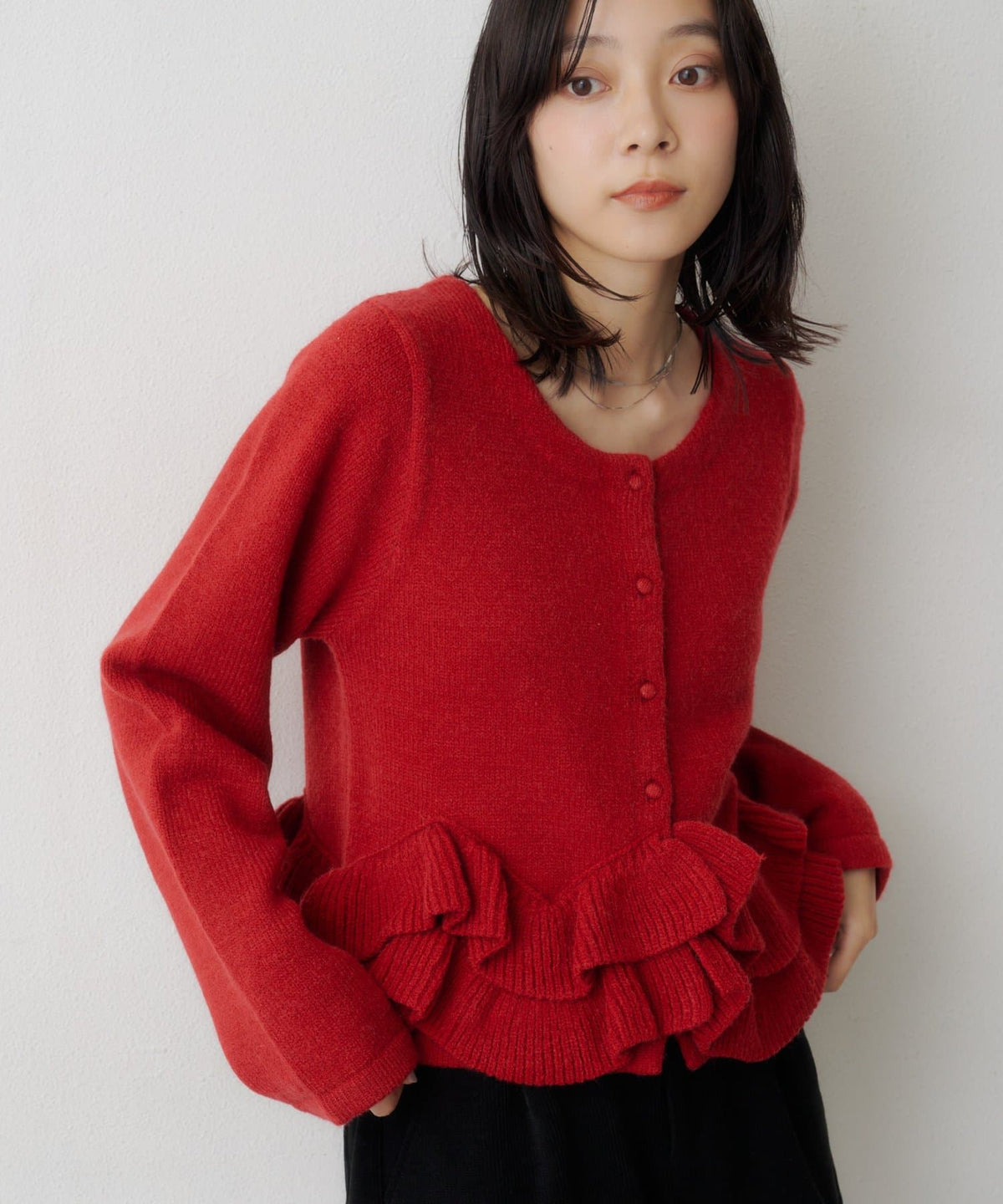 Kastane Peplum Knit Cardigan - Image 43
