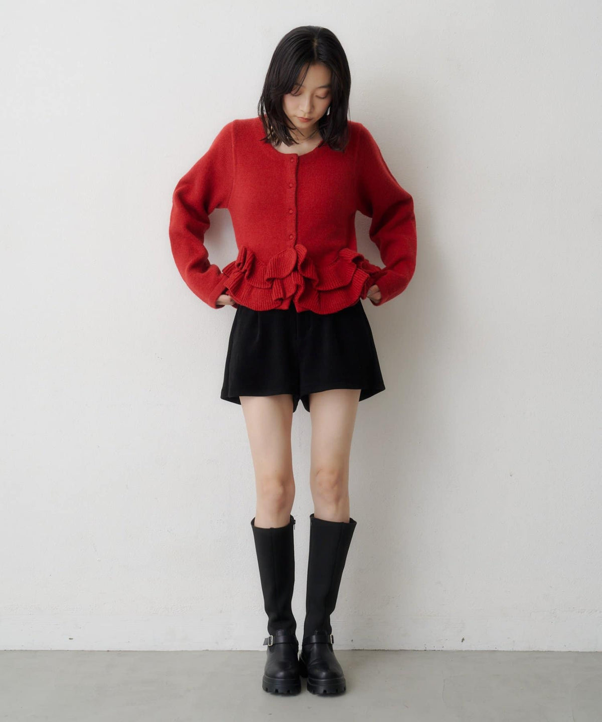 Kastane Peplum Knit Cardigan - Image 47