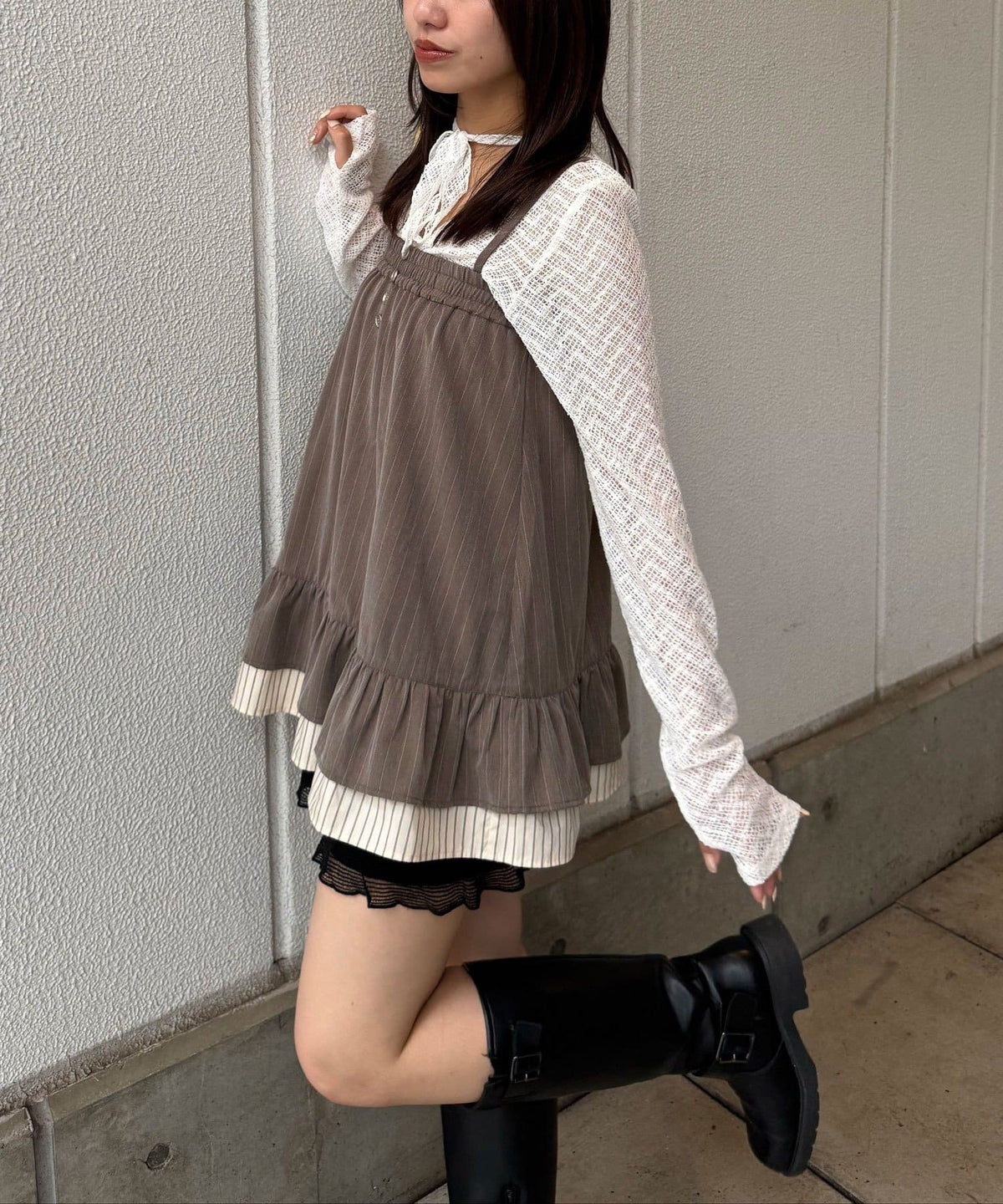 CIAOPANIC 2-Way 細條紋 Tunic Cami Dress - Image 8
