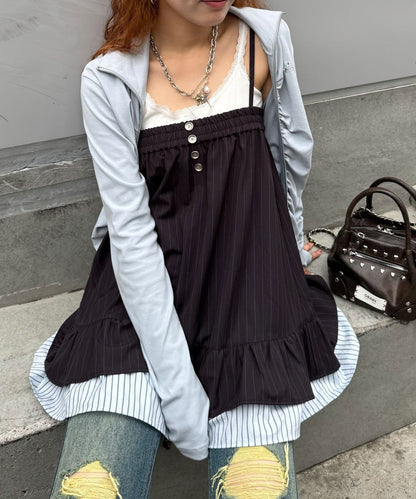 CIAOPANIC 2-Way 細條紋 Tunic Cami Dress - Image 2