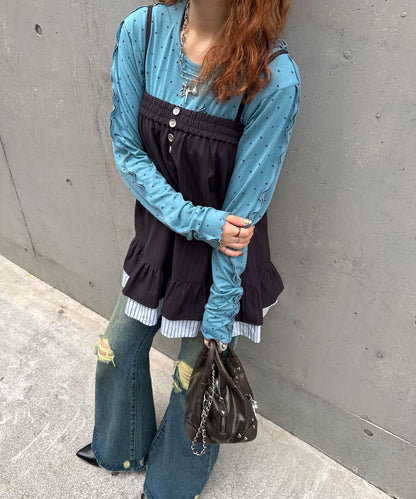 CIAOPANIC 2-Way 細條紋 Tunic Cami Dress - Image 42