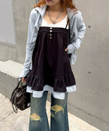 CIAOPANIC 2-Way 細條紋 Tunic Cami Dress - Image 36