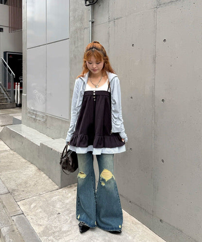 CIAOPANIC 2-Way 細條紋 Tunic Cami Dress - Image 39