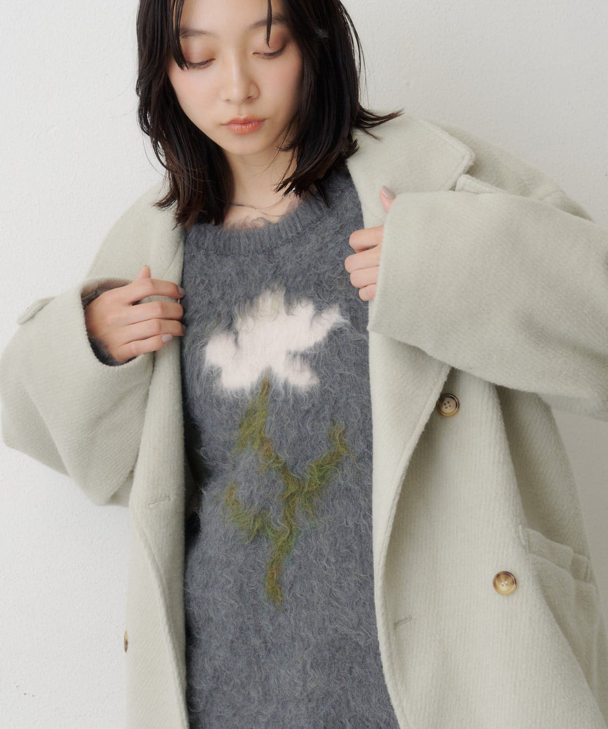 Kastane Flower motif knit - Image 3