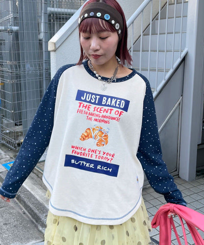 HELLO.SANFRANCISCO Bread print waffle tee - Image 11