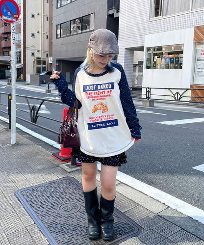 HELLO.SANFRANCISCO Bread print waffle tee - Image 5
