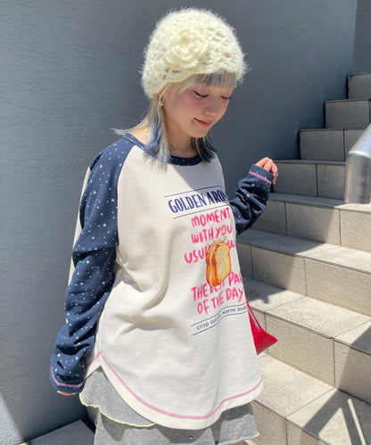 HELLO.SANFRANCISCO Bread print waffle tee - Image 19