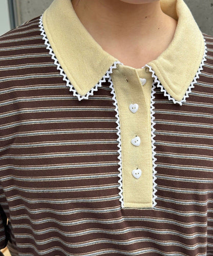 CIAOPANIC 橫條 Lace Rugby Polo - Image 9