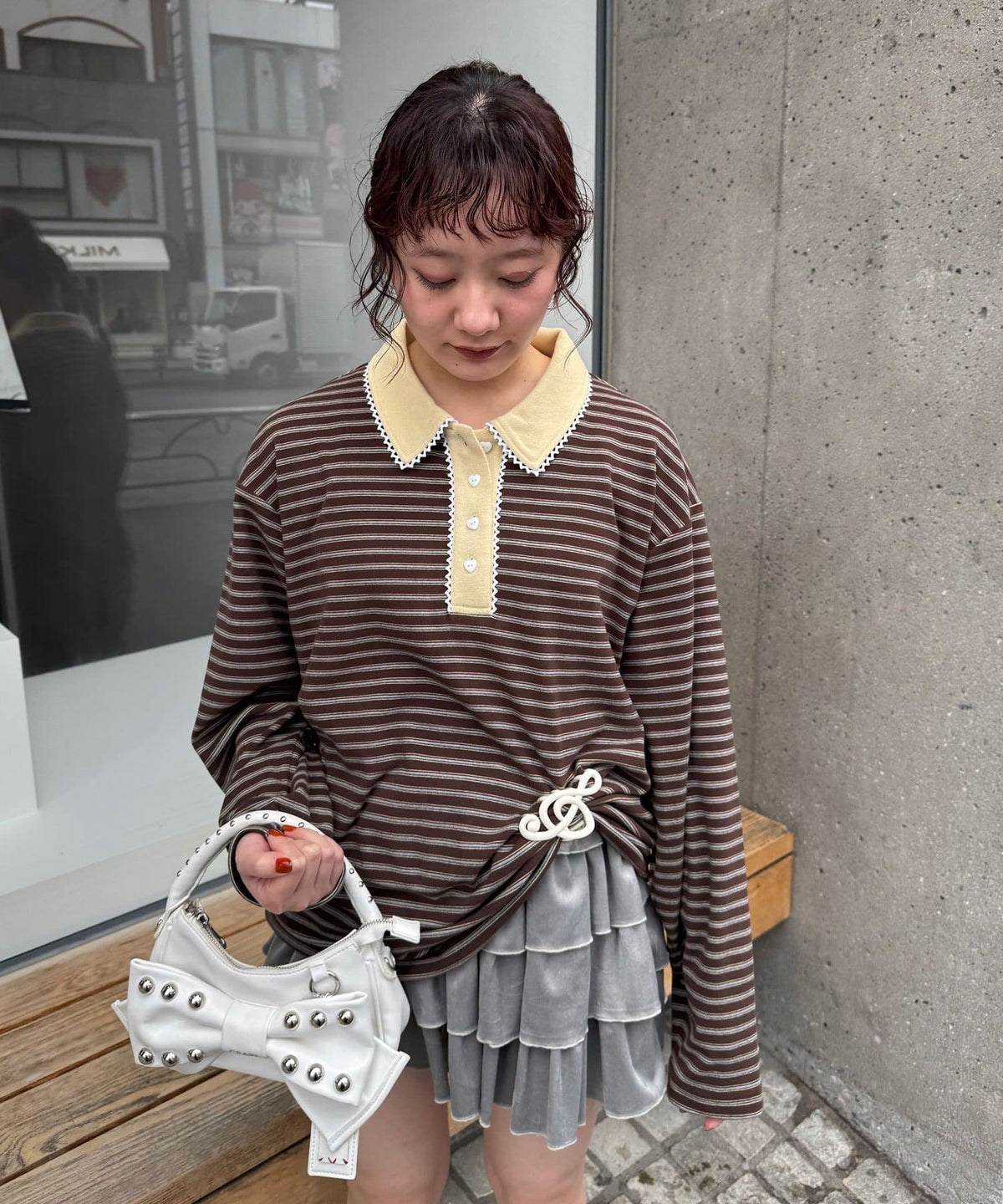 CIAOPANIC 橫條 Lace Rugby Polo - Image 10