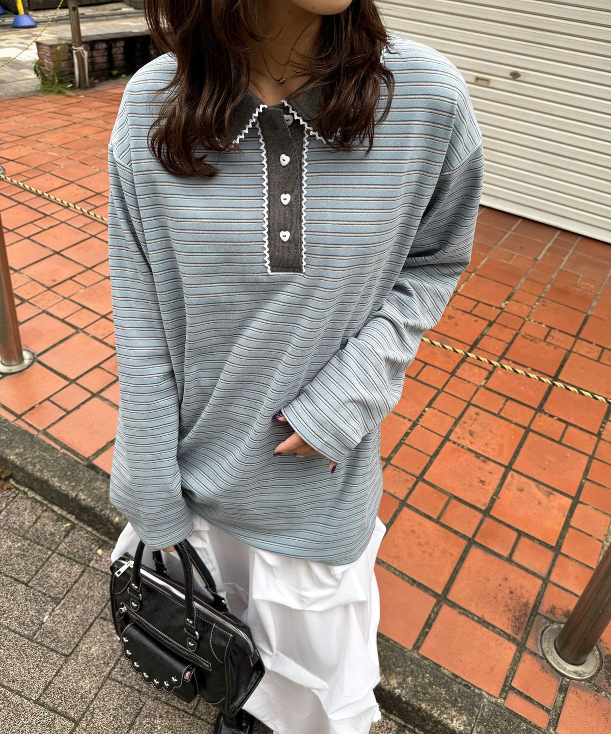 CIAOPANIC 橫條 Lace Rugby Polo - Image 5