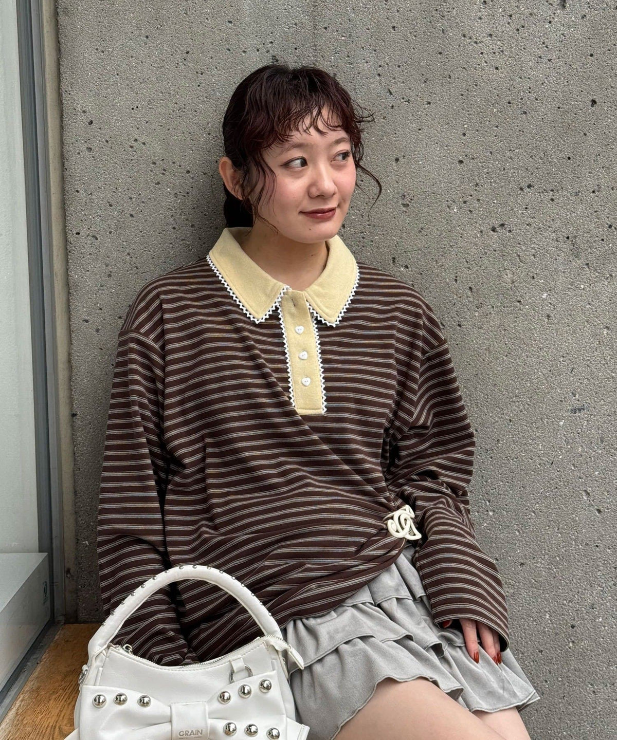 CIAOPANIC 橫條 Lace Rugby Polo - Image 4