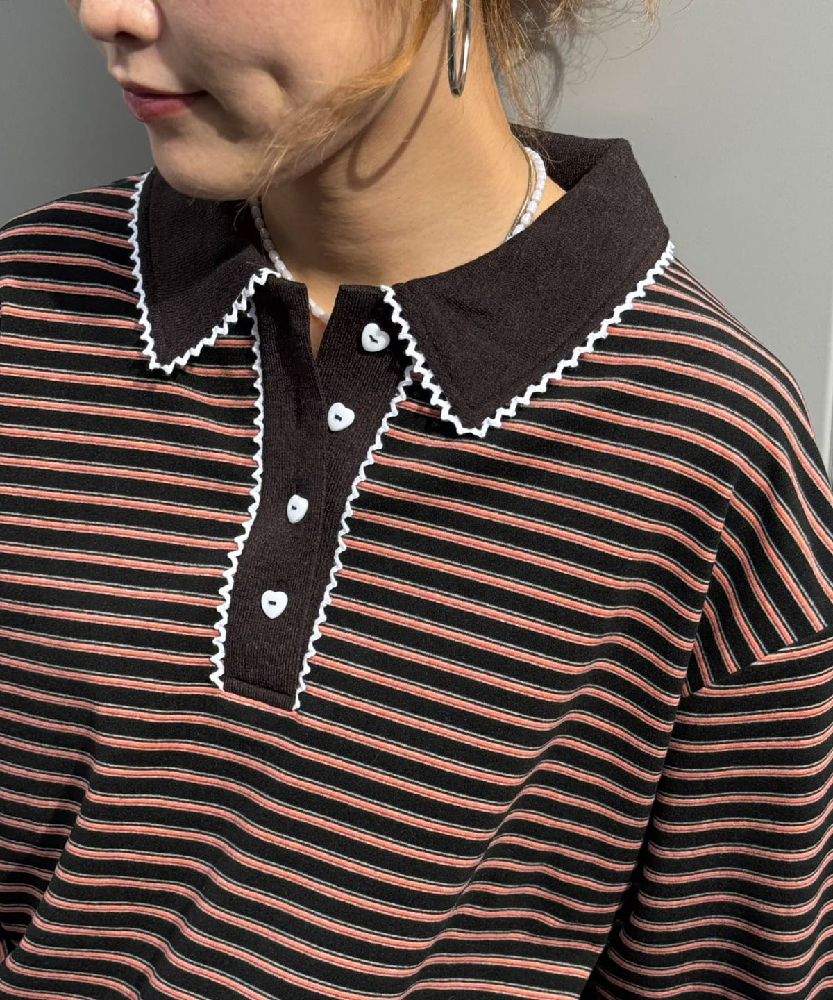 CIAOPANIC 橫條 Lace Rugby Polo - Image 30