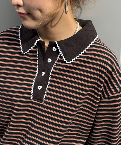CIAOPANIC 橫條 Lace Rugby Polo - Image 30