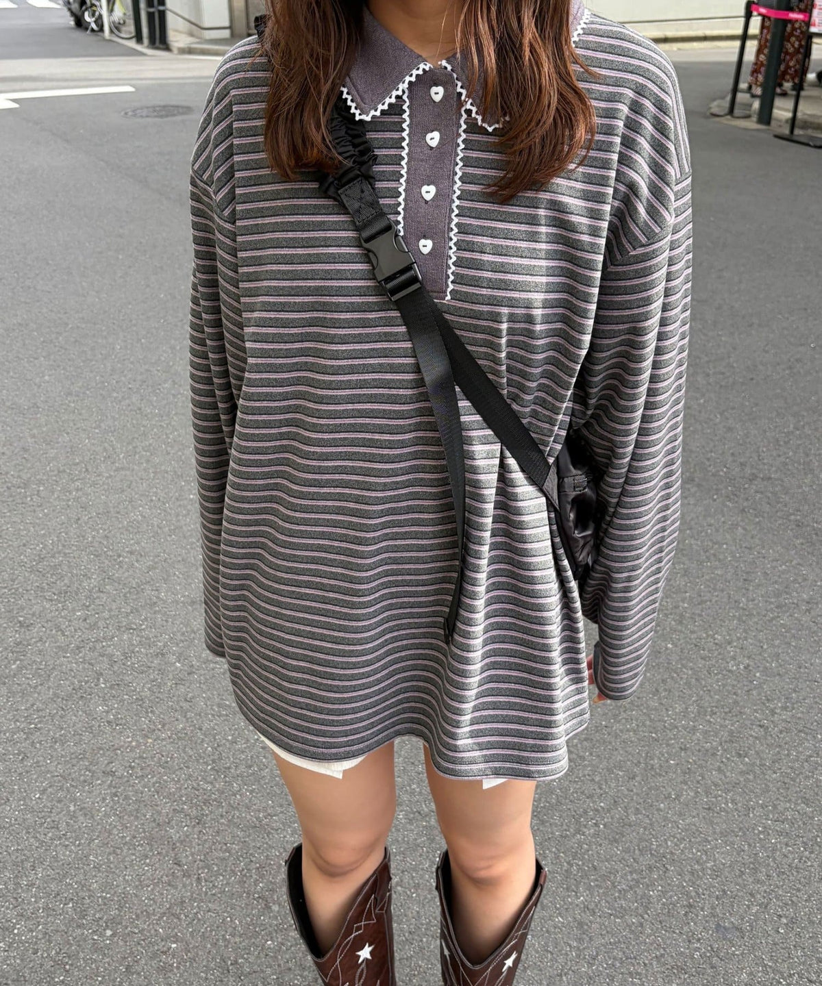 CIAOPANIC 橫條 Lace Rugby Polo - Image 3