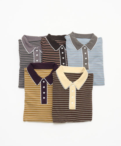 CIAOPANIC 橫條 Lace Rugby Polo - Image 51