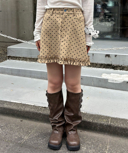 CIAOPANIC Ruffle邊波點裙 - Image 11