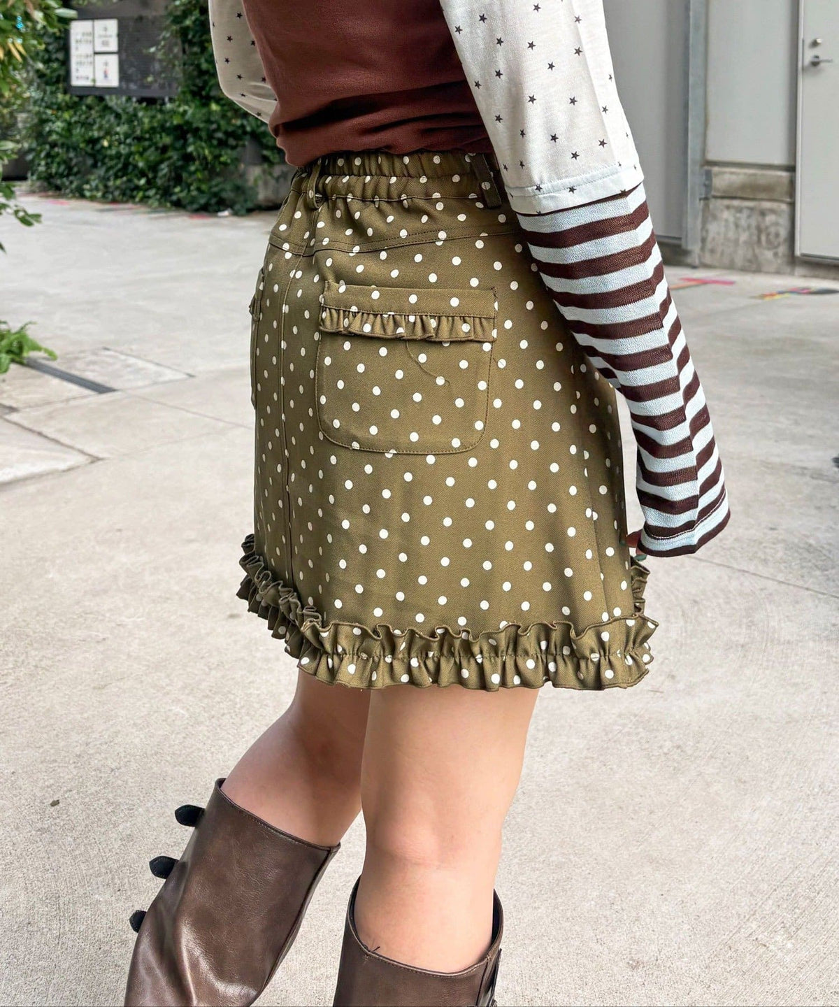 CIAOPANIC Ruffle邊波點裙 - Image 17