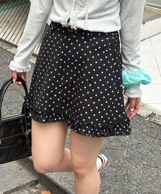 CIAOPANIC Ruffle邊波點裙 - Image 1