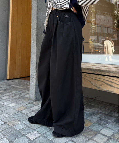 w closet barrel denim pants with 刺繡 - Image 6