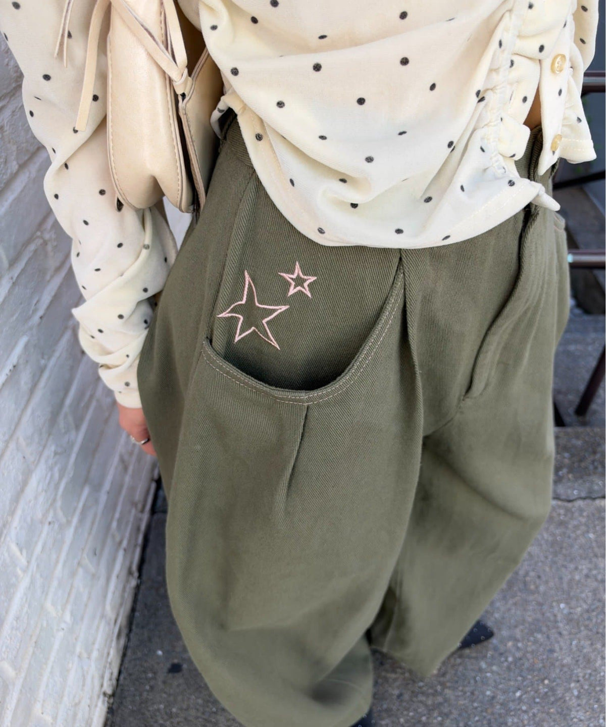 w closet barrel denim pants with 刺繡 - Image 16