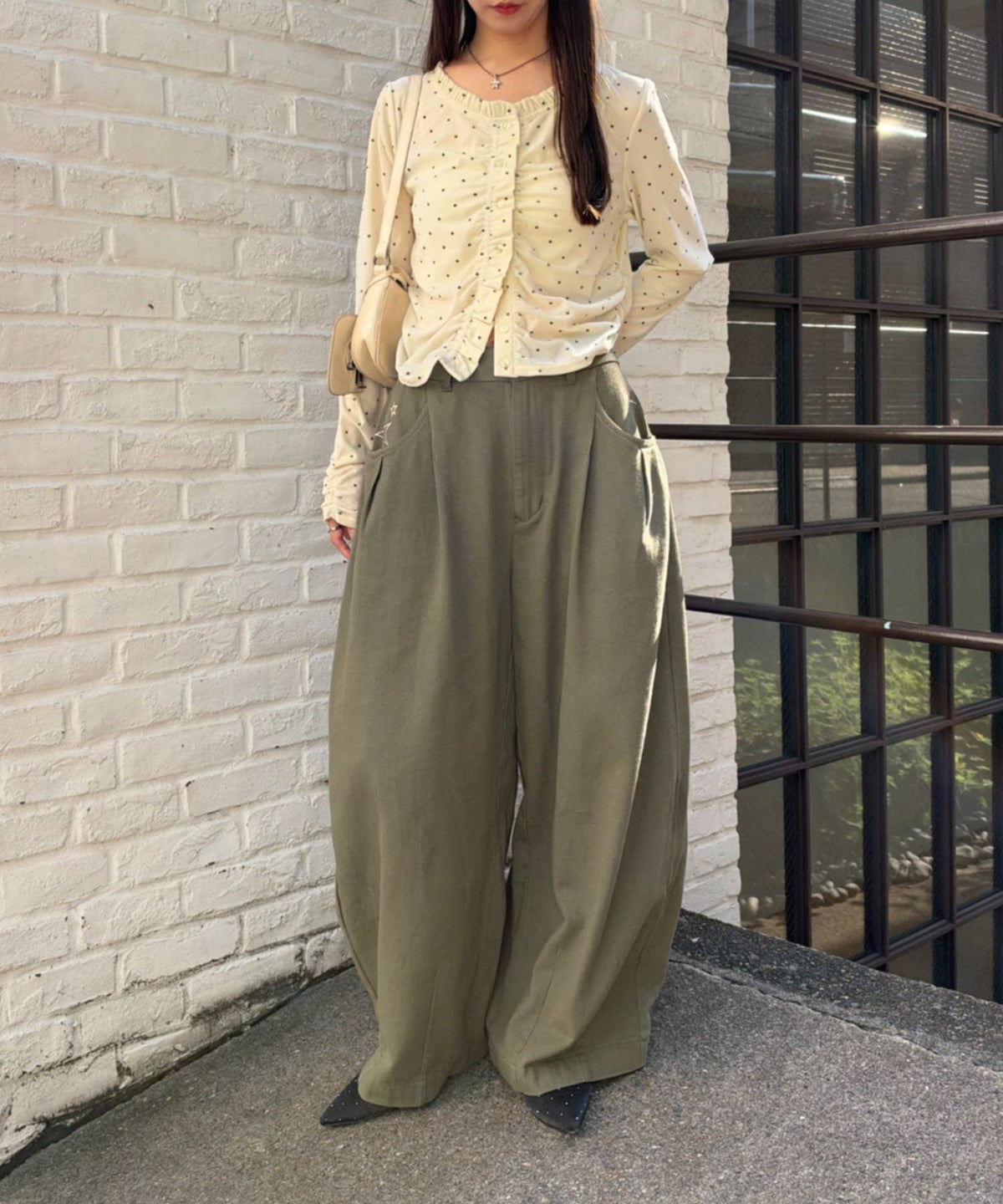 w closet barrel denim pants with 刺繡 - Image 17