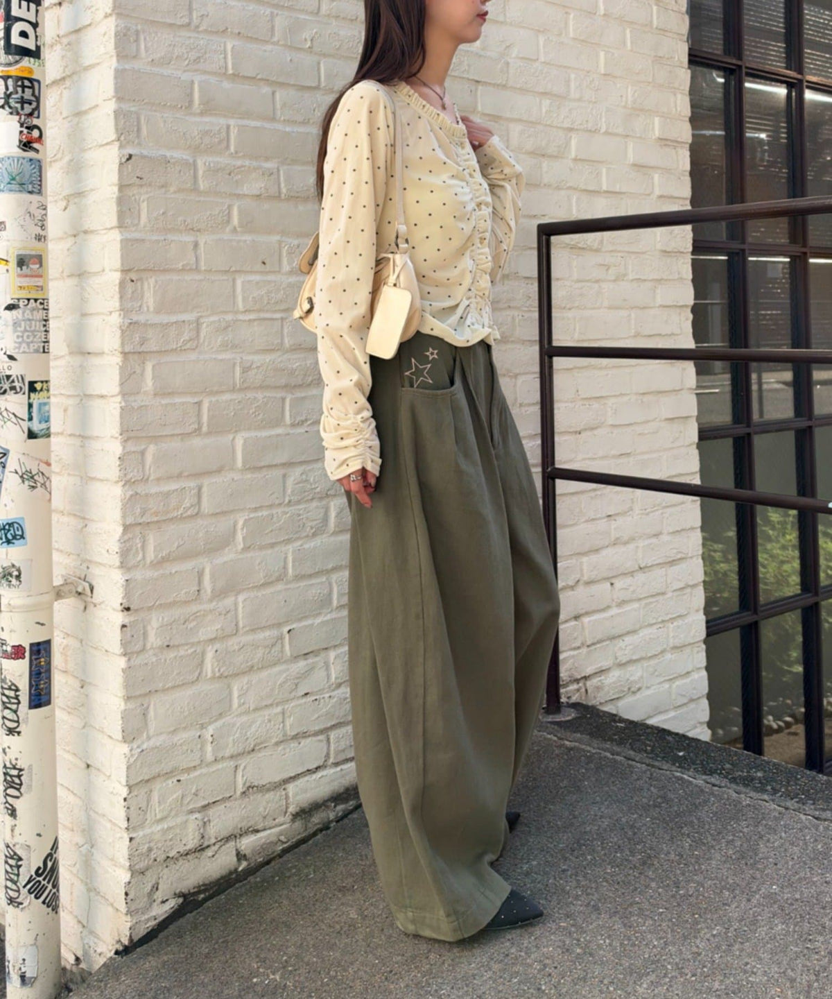 w closet barrel denim pants with 刺繡 - Image 18
