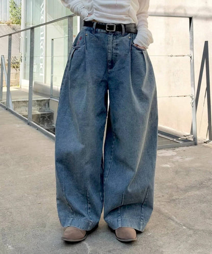 w closet barrel denim pants with 刺繡 - Image 31