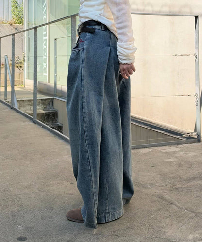 w closet barrel denim pants with 刺繡 - Image 32