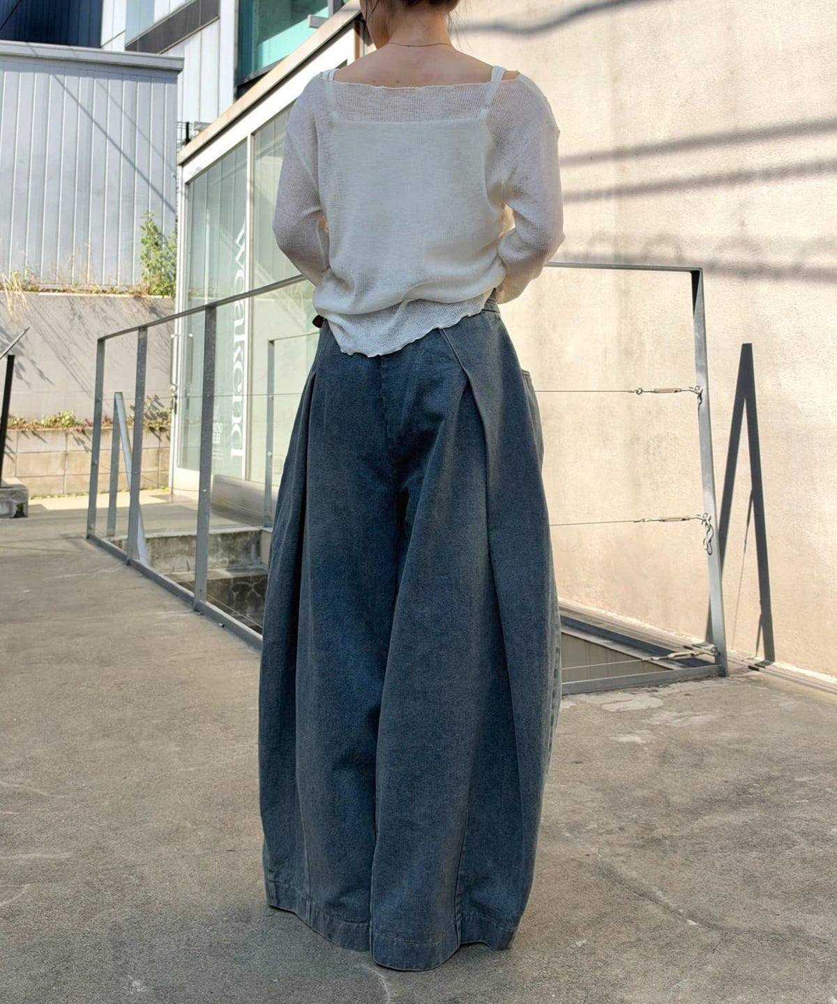 w closet barrel denim pants with 刺繡 - Image 38