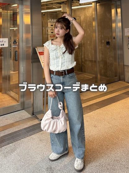 [Set Fair Item #10] CHICO Pocket design wide-leg denim - Image 26