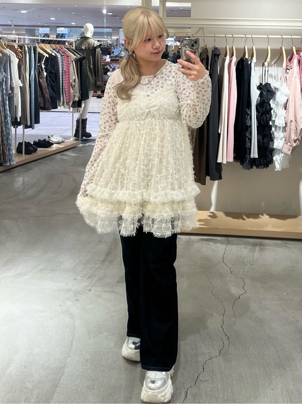 w closet 碎花拼接Tee - Image 50