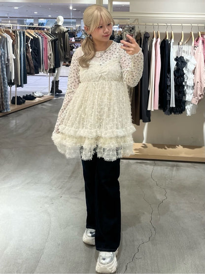 w closet 碎花拼接Tee - Image 50