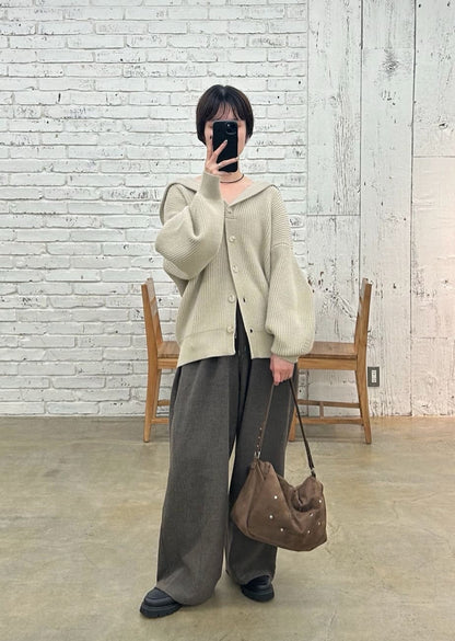Kastane Voluminous hooded knit cardigan - Image 70