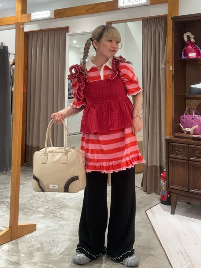 HELLO.SANFRANCISCO 窩夫格喇叭褲 - Image 65