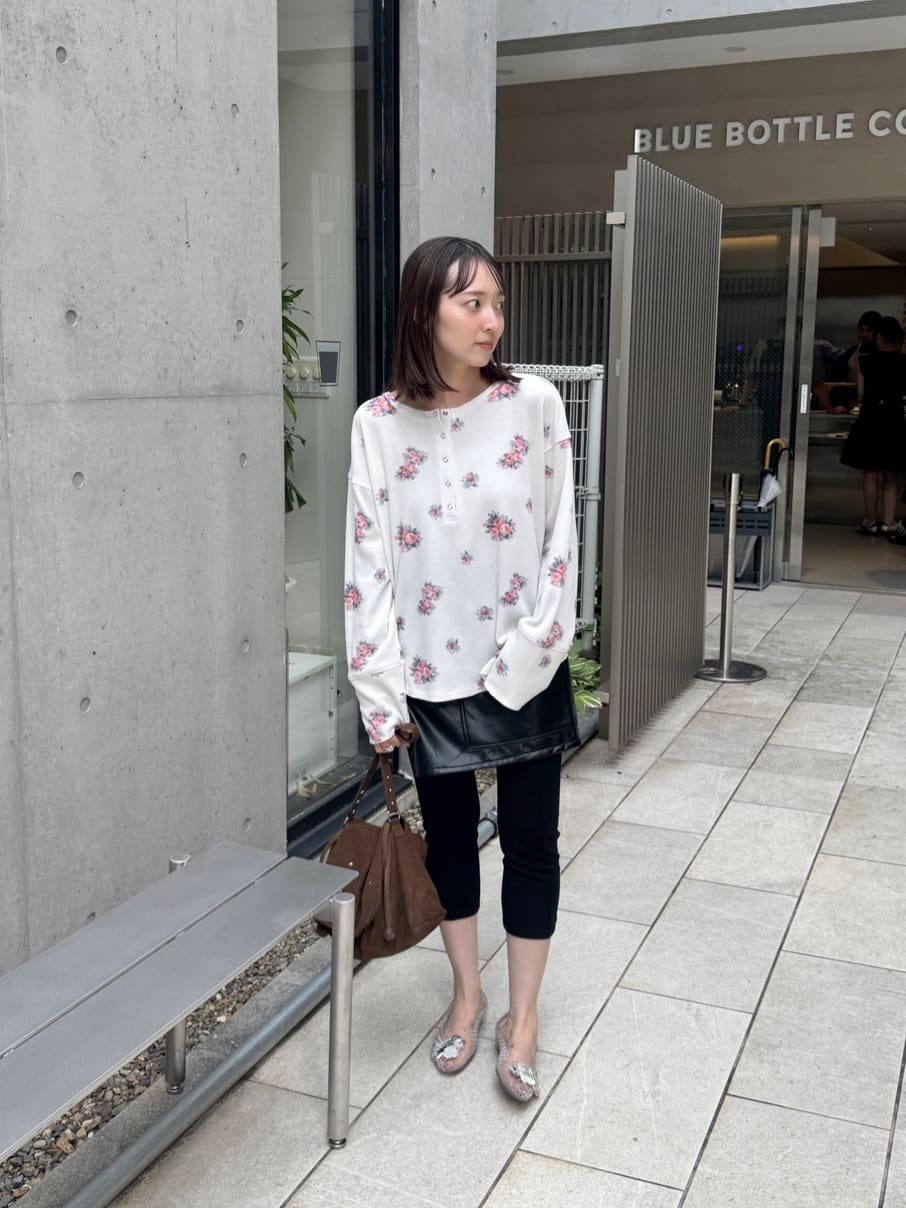 [純色/碎花] Kastane Back Design Waffle Henley Tee - Image 56
