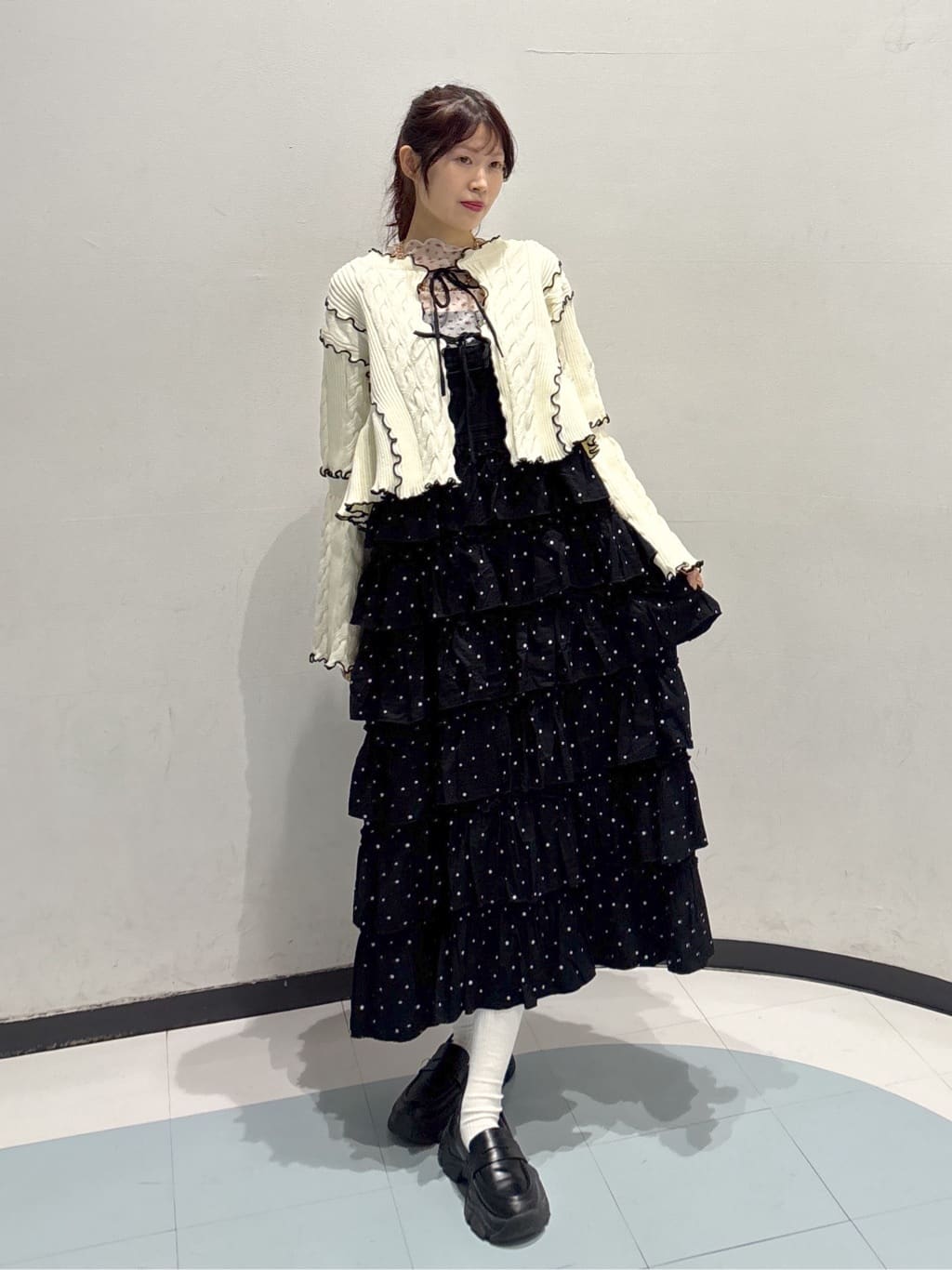 w closet 荷葉邊多層吊帶裙 - Image 52