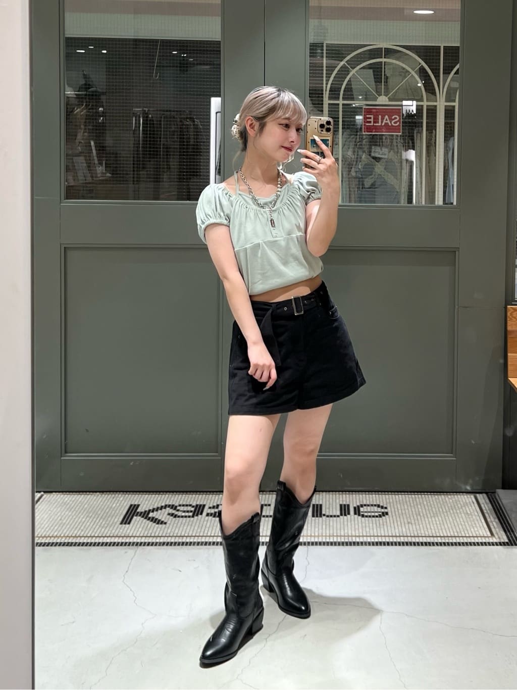 Kastane 羅紋修身掛脖露背Henley Tee - Image 65