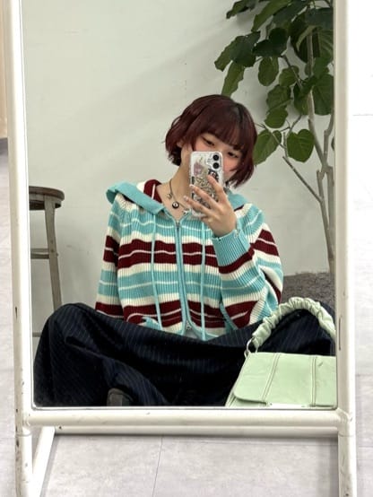 CIAOPANIC Ruffle邊Double Zip Knit Hoodie - Image 64