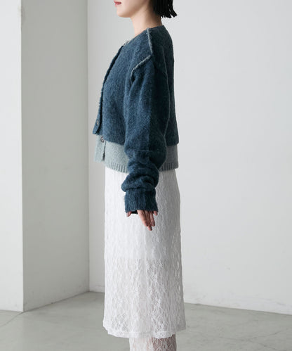 forksy. 假2件拼色短版cardigan - Image 110