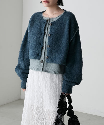 forksy. 假2件拼色短版cardigan - Image 67